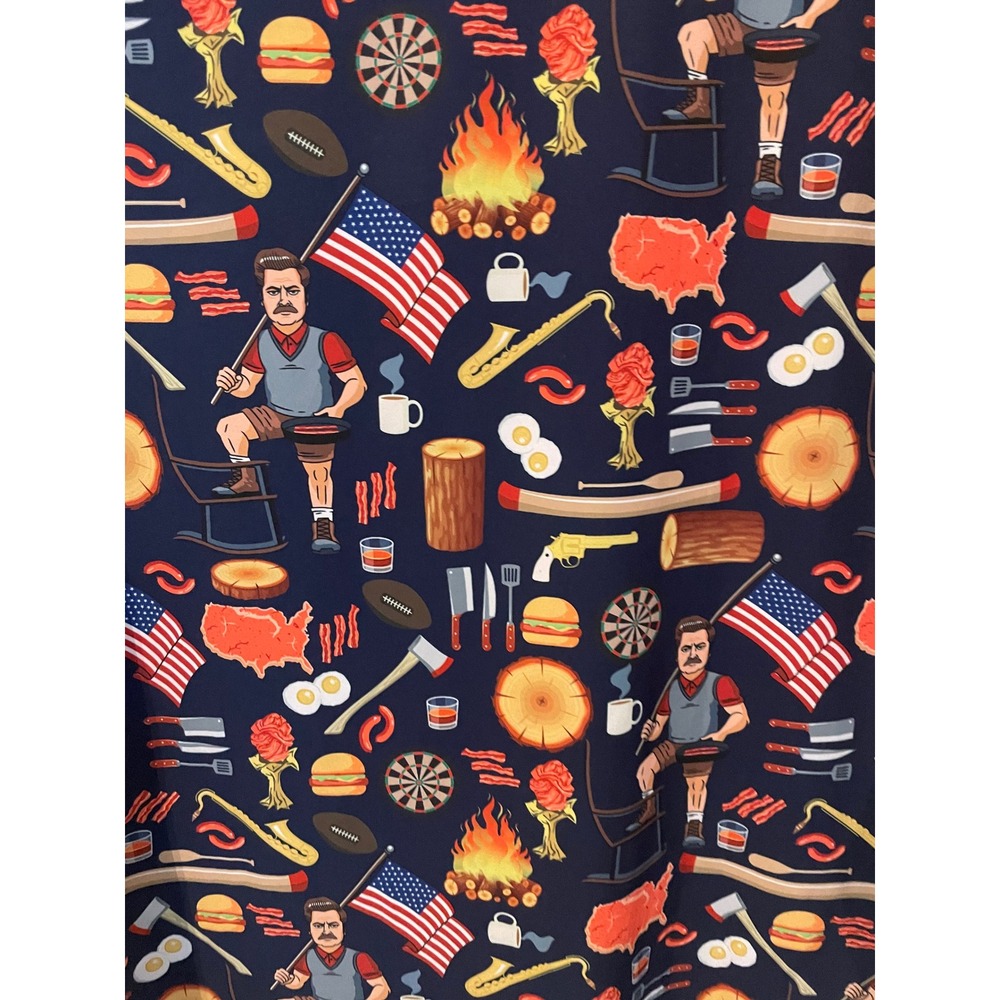 RSVLTS Kunuflex Ron Swanson Shirt of Greatness Short Sleeve Button Down Size XL - Picture 8 of 9